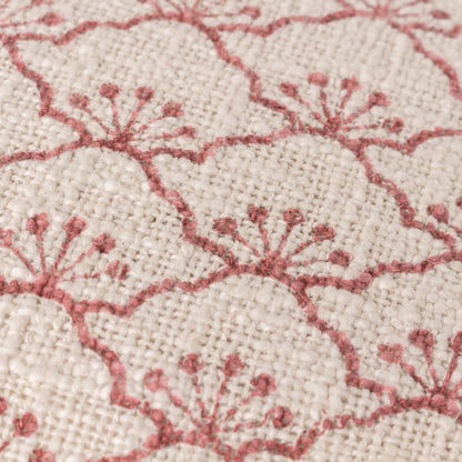 Kilm Red - Back - Yard Saku Blossom Fringed Throw