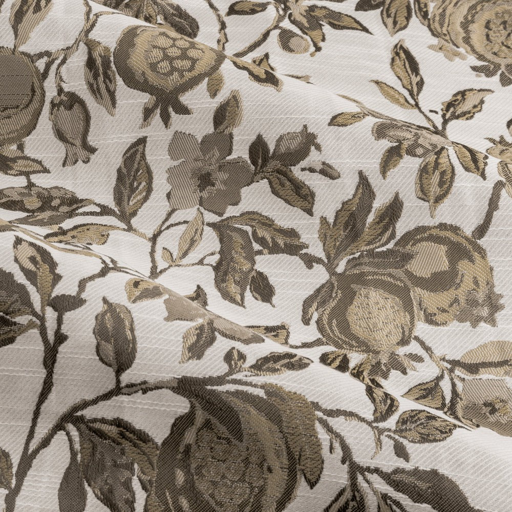 Natural - Lifestyle - Wylder Jacquard Pomegranate Floral Pencil Pleat Curtains