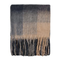 Flint-Black - Front - Yard Raystone Checked Fringed Throw
