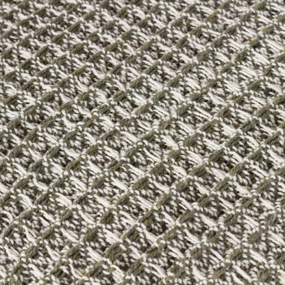 Lichen - Back - Yard Lorne Waffle Fringed Throw