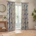Wedgewood - Front - Wylder Ophelia Jacquard Floral Pencil Pleat Curtains