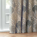Wedgewood - Side - Wylder Ophelia Jacquard Floral Pencil Pleat Curtains