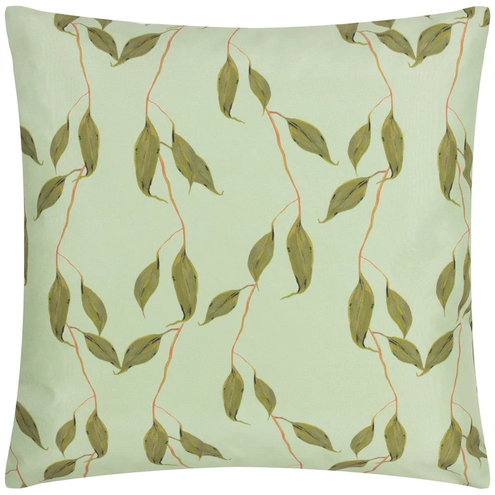 Multicoloured - Back - Wylder Kali Leaves Outdoor Cushion Cover