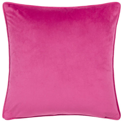 Fuchsia - Back - Furn Shiitake Happens Velvet Piped Cushion Cover