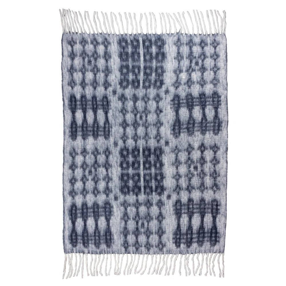 Ink - Back - Yard Caernarfon Faux Mohair Throw