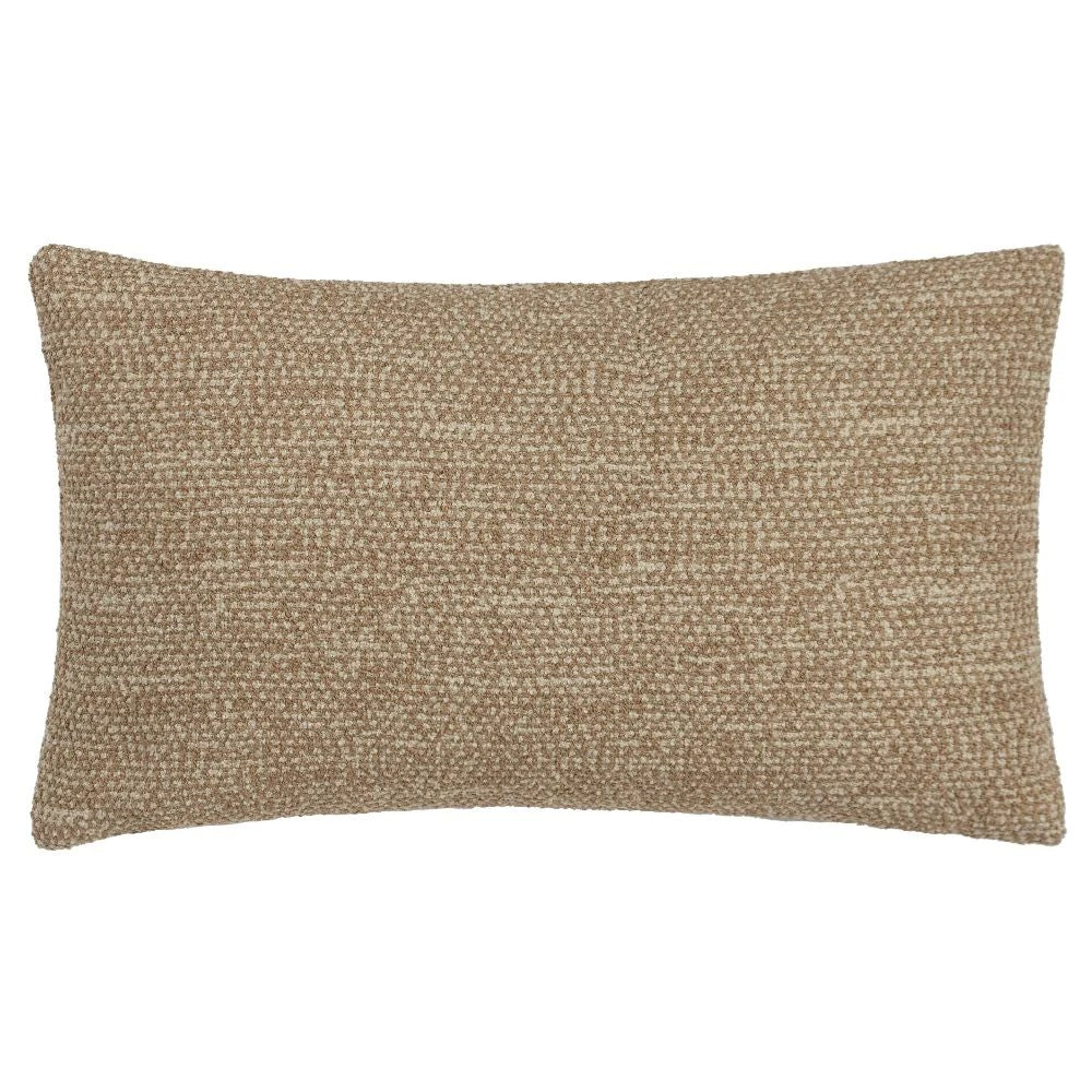 Toffee-Nougat - Front - Hoem Tiona Woven Jacquard Rectangular Cushion Cover
