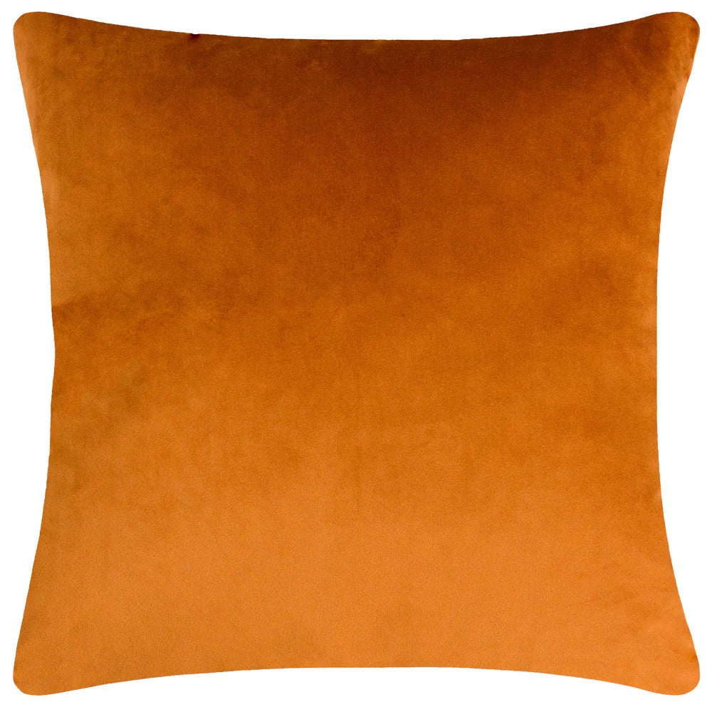 Ginger-Navy - Back - Furn Cleo Embroidered Woven Linear Cushion Cover