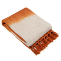 Amber - Front - Furn Mizu Dip Dye Tassel Throw