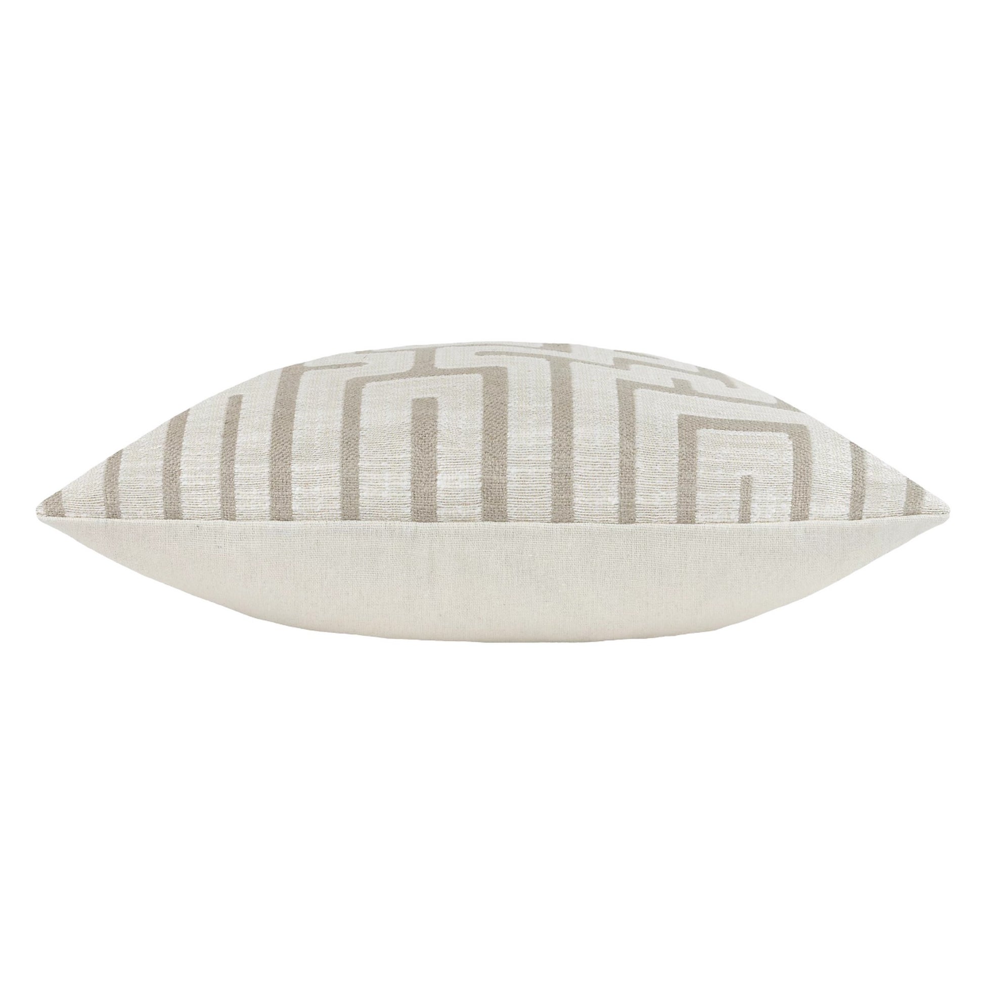 Ecru - Side - Hoem Lauder Jacquard Cushion Cover