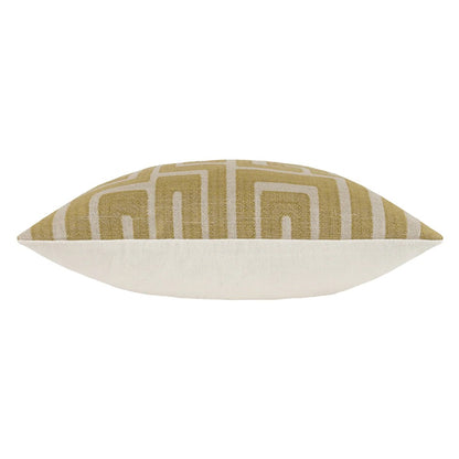 Olive - Side - Hoem Lauder Jacquard Cushion Cover