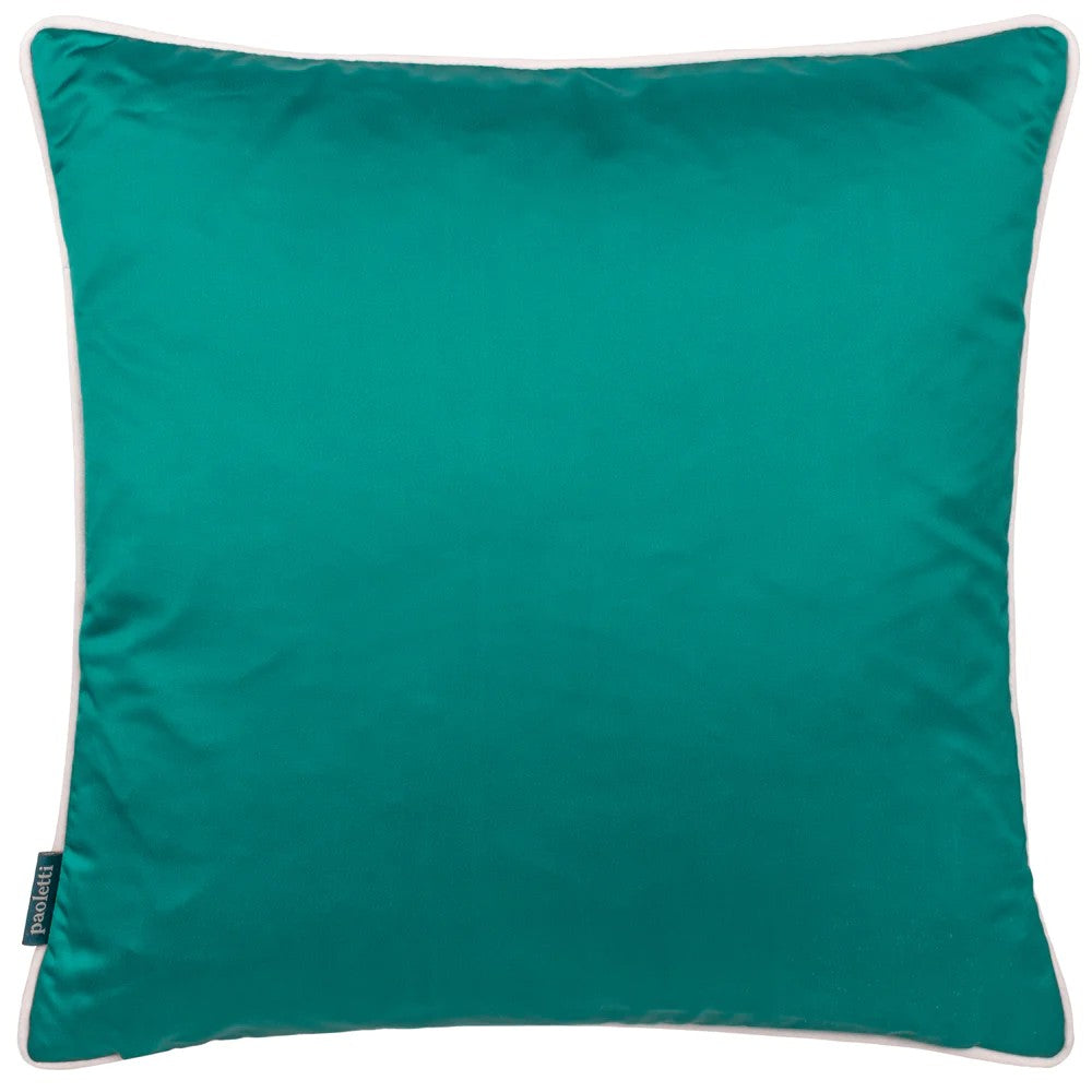 Bronze - Back - Paoletti Carnaby Satin Chain Geometric Cushion Cover