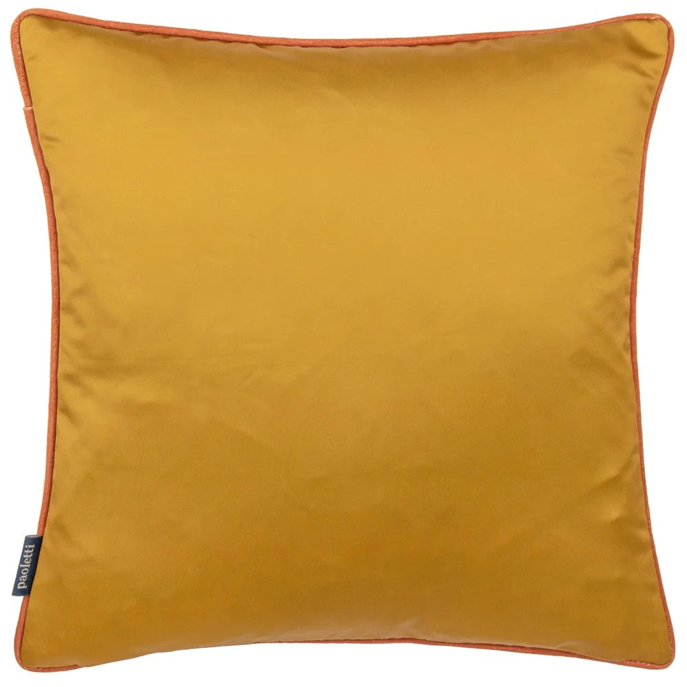 Pink - Back - Paoletti Carnaby Satin Chain Geometric Cushion Cover