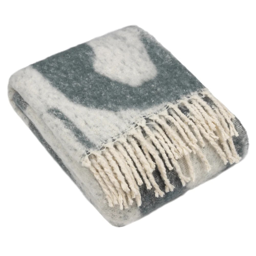 Dusk - Front - Hoem Meta Jacquard Tassel Throw