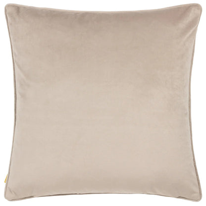 Greige - Back - Furn Nook Velvet Piped Cushion Cover