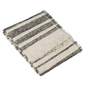 Natural - Front - Hoem Jour Woven Linear Fringed Throw