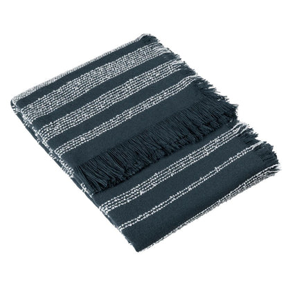 Dusk - Front - Hoem Jour Woven Linear Fringed Throw