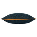 Navy - Back - Paoletti Chenille Piped Cushion Cover