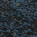 Navy - Side - Paoletti Chenille Piped Cushion Cover