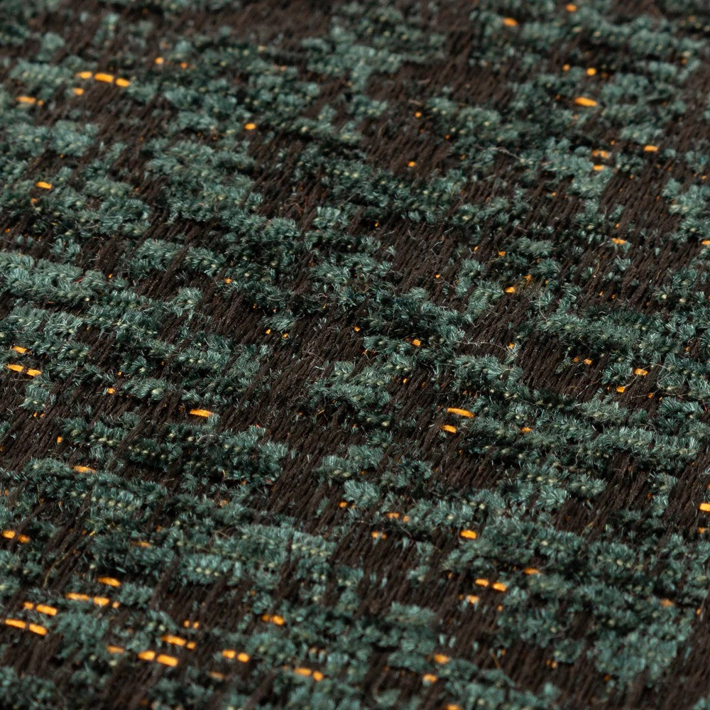 Emerald - Side - Paoletti Chenille Piped Cushion Cover