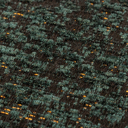 Emerald - Side - Paoletti Chenille Piped Cushion Cover