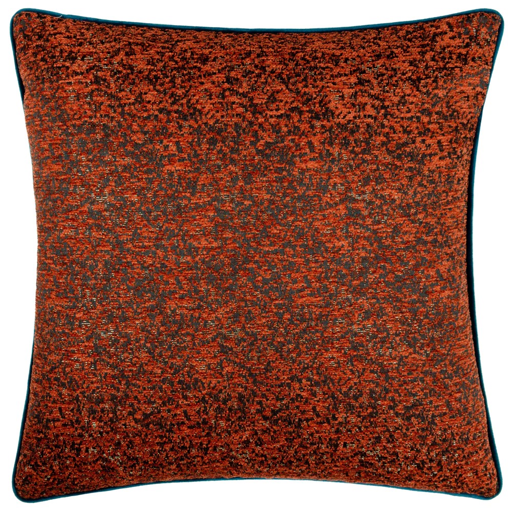 Copper - Front - Paoletti Chenille Piped Cushion Cover