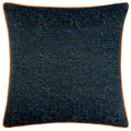 Navy - Front - Paoletti Chenille Piped Cushion Cover