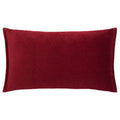 Ochre-Claret - Back - Wylder Holland Park Duo Peacock Rectangular Cushion Cover