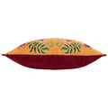 Ochre-Claret - Side - Wylder Holland Park Duo Peacock Rectangular Cushion Cover