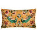 Ochre-Claret - Front - Wylder Holland Park Duo Peacock Rectangular Cushion Cover