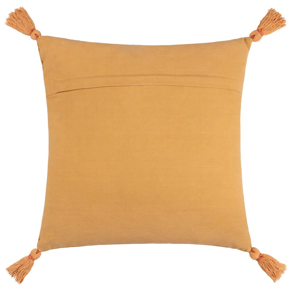 Gold - Back - Wylder Tropics Embroidered White Tiger Cushion Cover