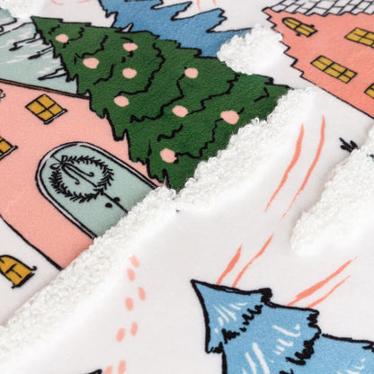 Midnight - Lifestyle - Furn Snowy Village Tree Bouclé Cushion Cover