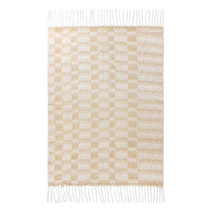 Caramel - Back - Hoem Varley Faux Mohair Throw