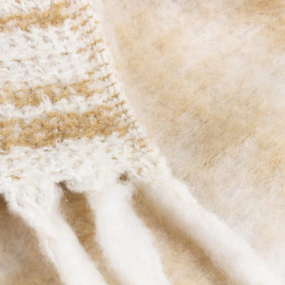 Caramel - Side - Hoem Varley Faux Mohair Throw