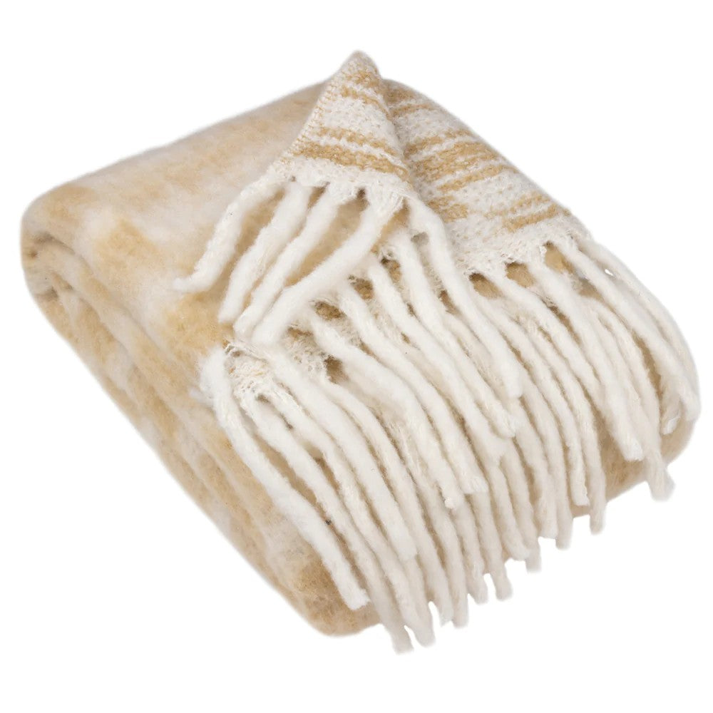 Caramel - Front - Hoem Varley Faux Mohair Throw