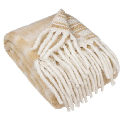 Caramel - Front - Hoem Varley Faux Mohair Throw