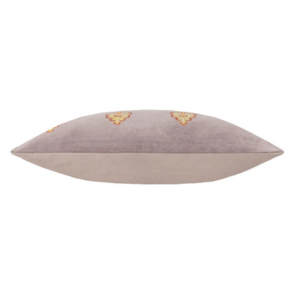 Taupe - Side - Paoletti Rennes Embroidered Cushion Cover