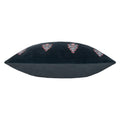 Navy - Side - Paoletti Rennes Embroidered Cushion Cover