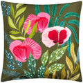 Olive - Front - Wylder House Of Bloom Poppy Outdoor Cushion Cover