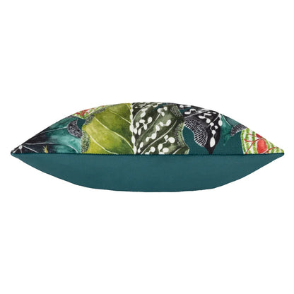 Teal - Side - Wylder Ebon Wilds Sekua Cushion Cover