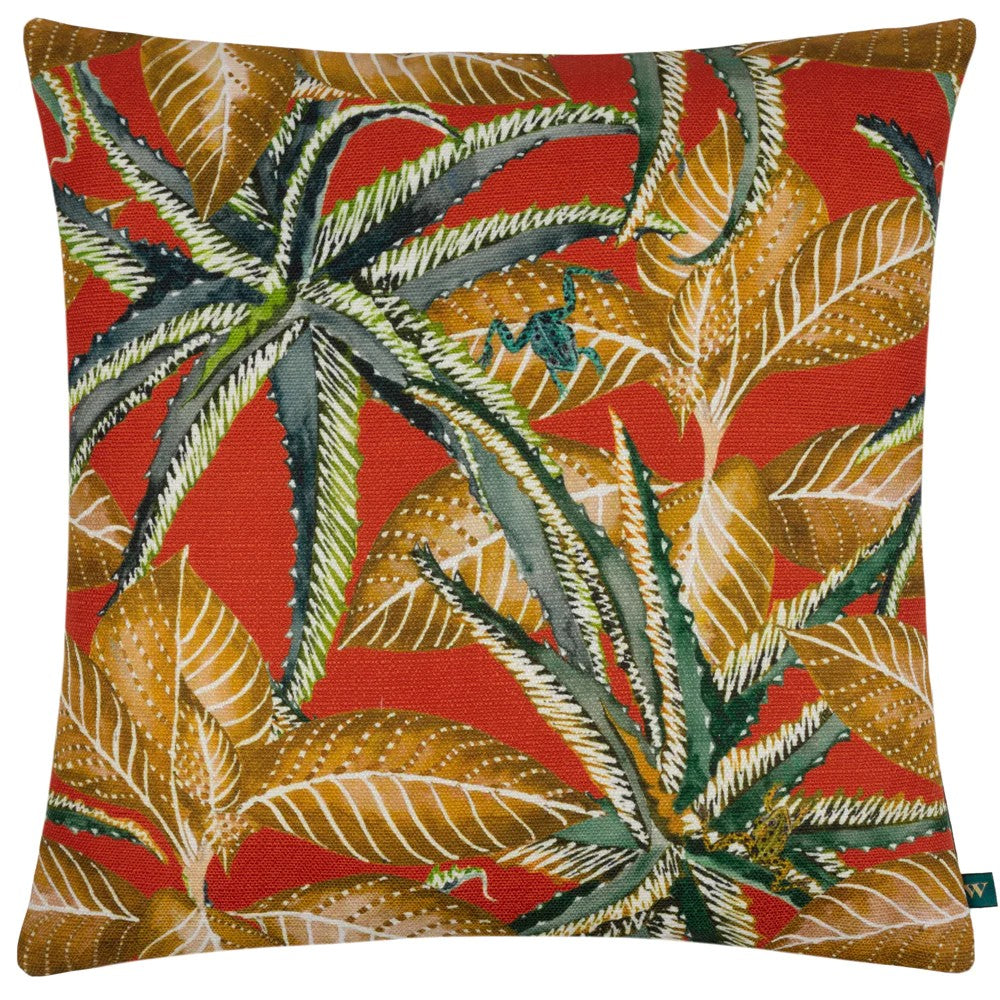Tangerine - Front - Wylder Ebon Wilds Jahi Printed Cushion Cover