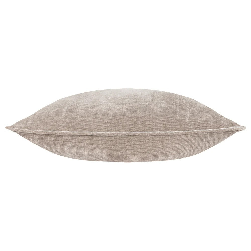 Greige - Back - Yard Heavy Chenille Reversible Cushion Cover