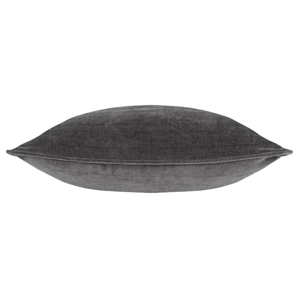 Charcoal - Back - Yard Heavy Chenille Reversible Cushion Cover