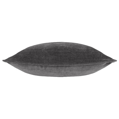 Charcoal - Back - Yard Heavy Chenille Reversible Cushion Cover