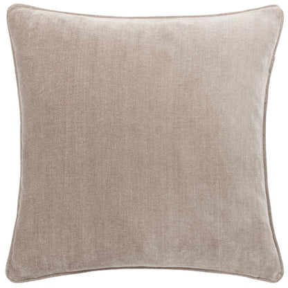 Greige - Front - Yard Heavy Chenille Reversible Cushion Cover