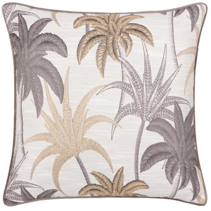 Natural - Front - Wylder Galapagos Jacquard Piped Cushion Cover