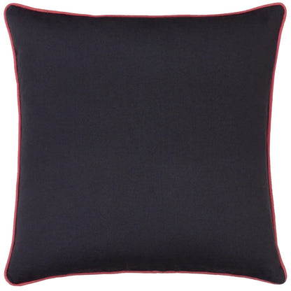 Multicoloured - Back - Wylder Glorine Velvet Piped Cushion Cover