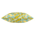 Aqua - Back - Wylder Lorena Printed Outdoor Cushion Cover