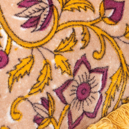 Shell - Side - Paoletti Cotton Velvet Filigree Cushion Cover