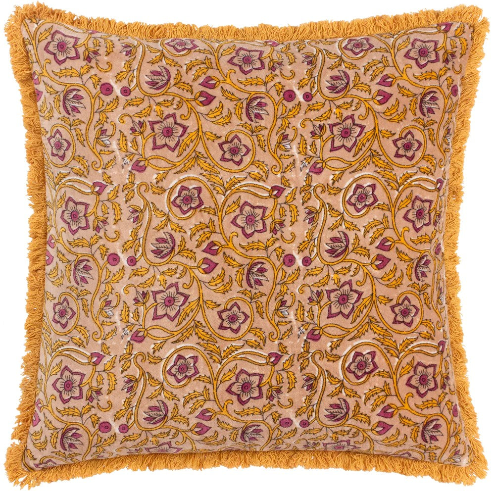 Shell - Front - Paoletti Cotton Velvet Filigree Cushion Cover