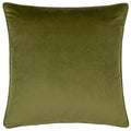 Green - Back - Wylder Kali Piped Foliage Cushion Cover